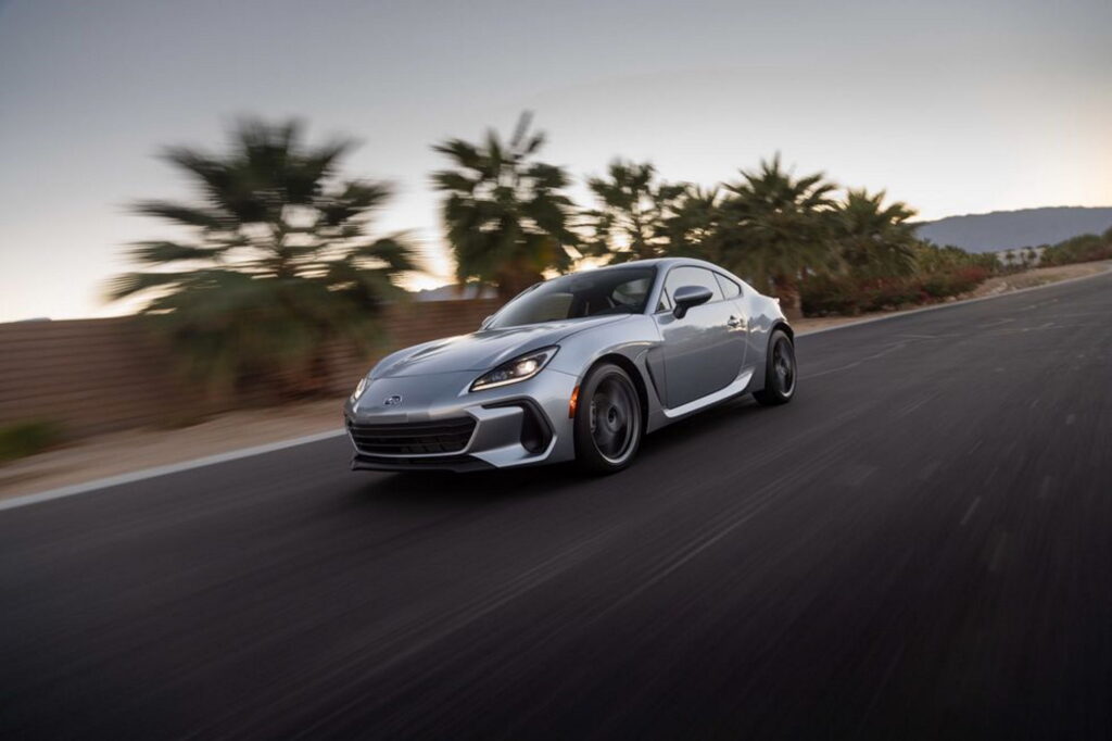 2022 Subaru BRZ Driving Gray